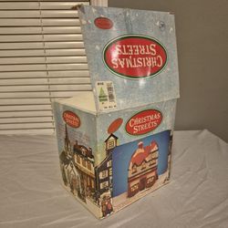 Vintage X-mas Clock Maker w/lights
