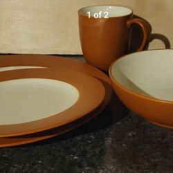 Noritake Colorwave Terra Cotta Stoneware Dinnerware Set
