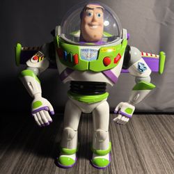 Disney Pixar Toy Story Buzz Lightyear 12" Talking Action Figure, lights, works great