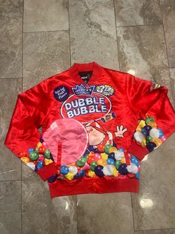 PREME x Dubble Bubble Bubble Gum Jacket Bomber Satin Cartoon Comic Liner Size Large