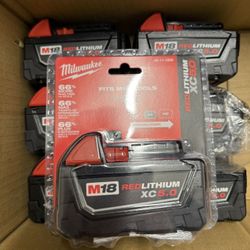(4) M18 5.0 Batteries 