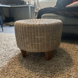 Wicker Ottoman
