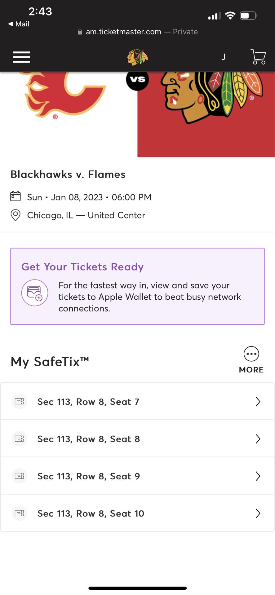 Blackhawks Tickets