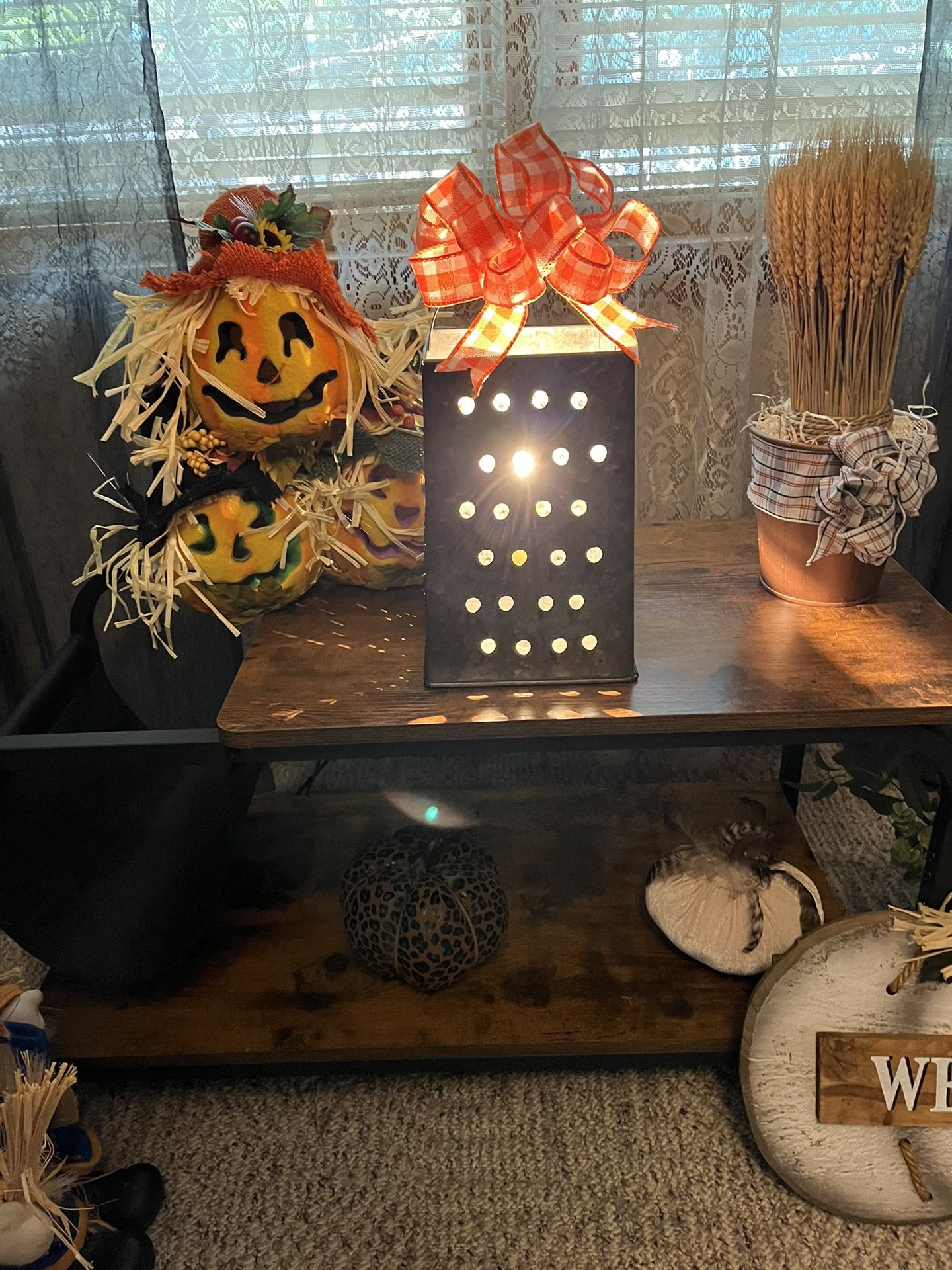 Farmhouse Extra Large Metal Grater Light