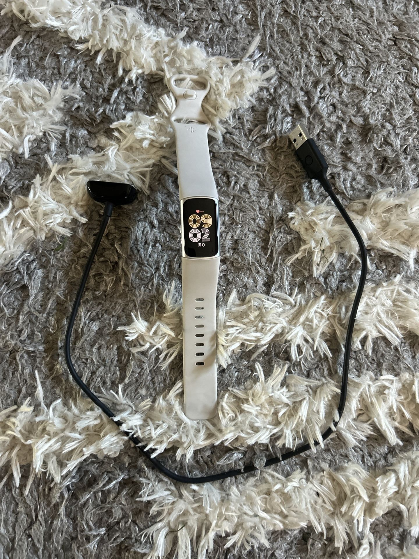 Fitbit Charge 5 Activity Tracker - Lunar White/Soft Gold Stainless Steel