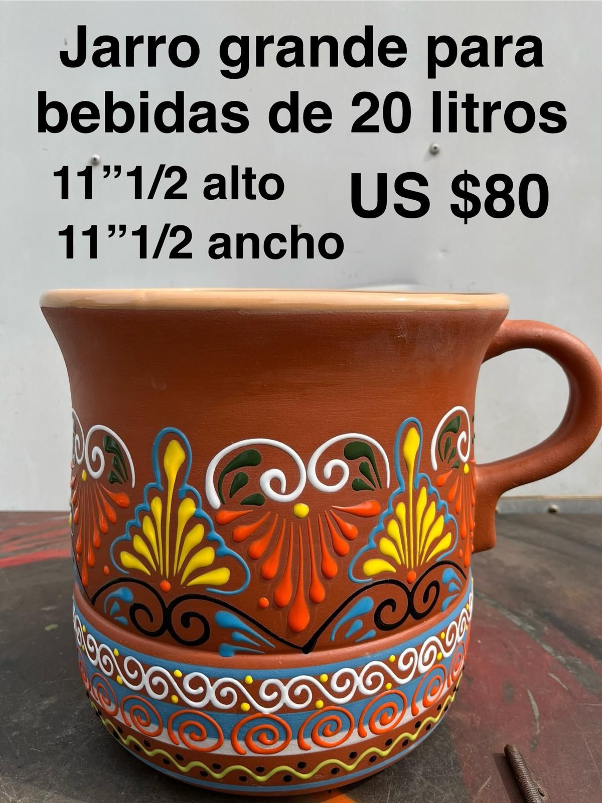 Jarrones De Barro Para Mixtear Bebidas De 20 Litros