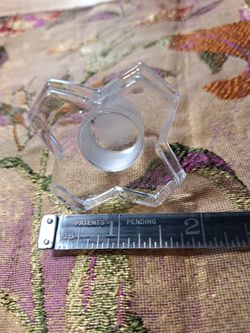 Glass Cross Shaped Perfume Stopper 