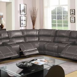 Reclining Sectional In Stock For Immediate Delivery