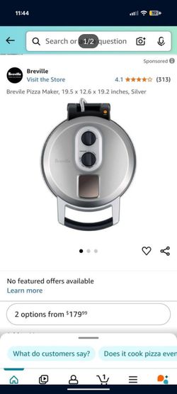Breville pizza maker