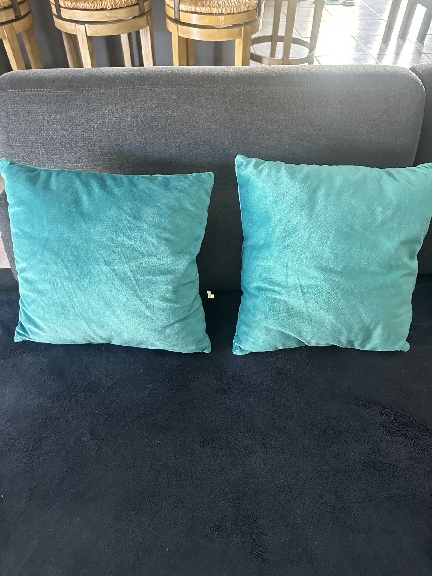 2 Blue Cushions