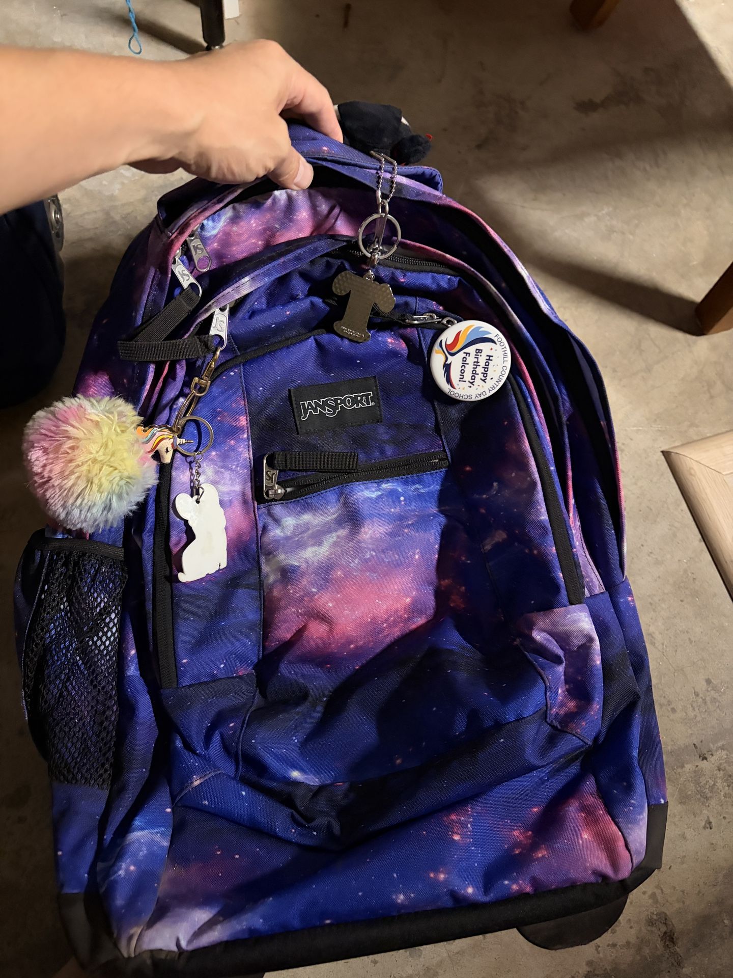 Jansport Galaxy Rolling Backpack β Great Condition
