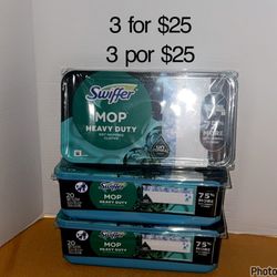 Swiffer mop heavy duty refills wet cloths