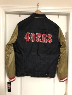 Levi's NFL San Francisco 49ers Denim Gold Varsity Trucker Jacket Medium for  Sale in Brisbane, CA - OfferUp
