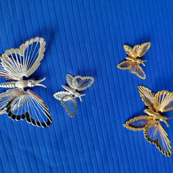Vintage Monet Butterfly Brooch Sets $20  Per Set.