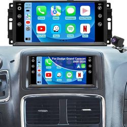 7" Car Stereo for Dodge Grand Caravan 2008-2020 & Jeep Wrangler 2007-2018, CarPlay GPS
