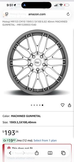 Motegi 19” wheels