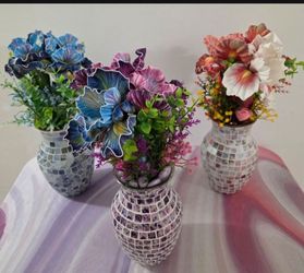 *** JUST REDUCED *** Vases from The Mosaic Iris Collection ($25 EACH) @ Lasting Creations