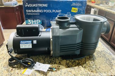 AQUASTRONG 3 HP Swimming Pool Pump (Model: PSPAD300HV) New in Open Box