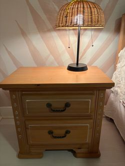 Solid wood pair Nightstands.