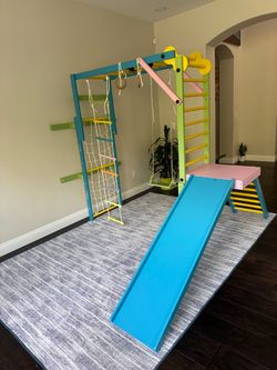 Grove indoor jungle gym- rainbow color