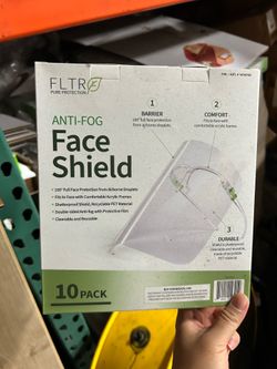 Anti fog Face Shield mask 10 pack
