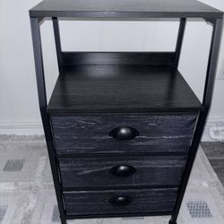 Two Gray/Black Night Stands For Sale 