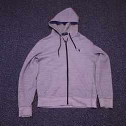 Gray Polo Ralph Lauren Zip-Up Hoodie