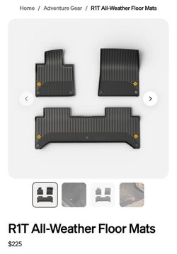 Rivian R1T All-Weather Floor Mats