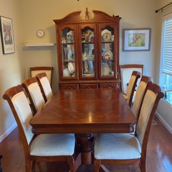 Dining Table and China Cabinet Set