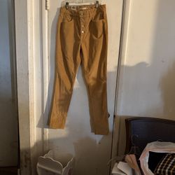 Women’s Levi’s High Rise Skinny Corduroy Tan Pants Sz 29