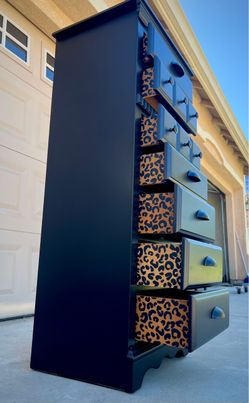 Black Tall Dresser