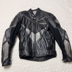 Motorcycle Jacket Yamaha 38 Gray And Black 