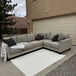 Gray/ Tan Couch