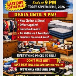 GARAGE SALE TODAY!!!