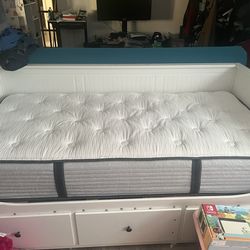 Twin Size Bed with Cabinets | Mattress included