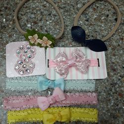 🌿🎀7pc Headbands & Clips🎀🌿