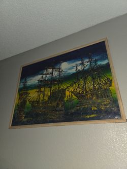 Boat art painting