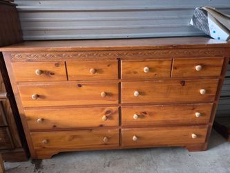 Solid Wood 8-Drawer Dresser (60" Wide) - Great Project Piece!