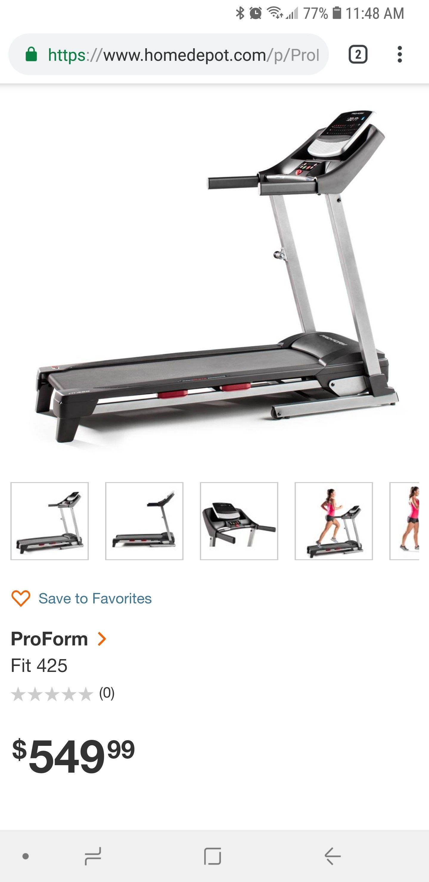 ProForm Fit 425 Treadmill