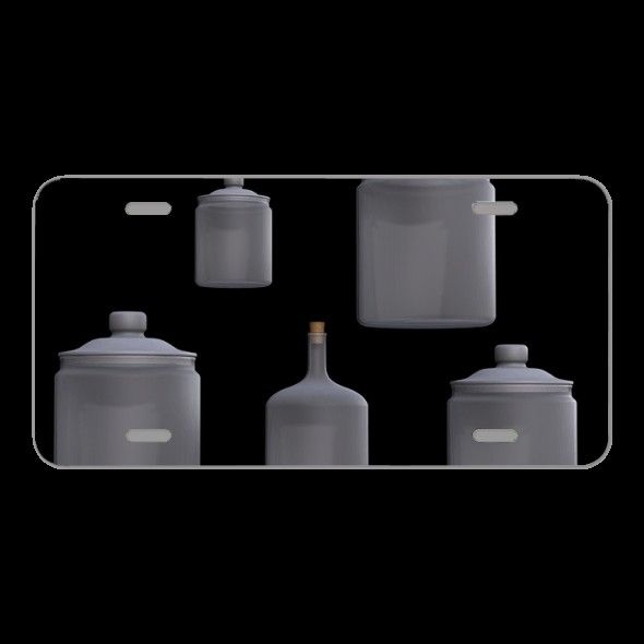 License Plate Novelty Car Front Glass Glasses Transparent Storage