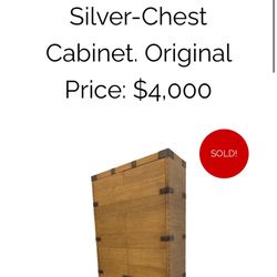 Hardware Heirloom Silver-Chest Cabinet