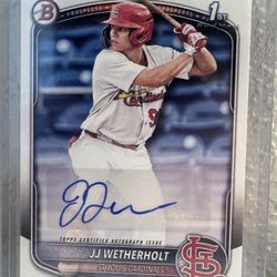 Signed JJ Wetherholt 1st