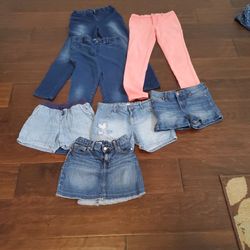 Size Girl's 14 - Short And Long Pants