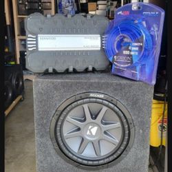 12inch Kicker Comp Vr And Amplifier And Kit 
