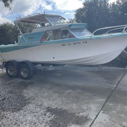 66 FiberForm With Trailer Or Trade (Fishing Boat With Outboard Motor)