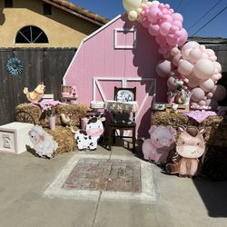 Cow Girl Birthday Set Up