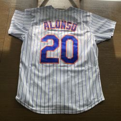 Pete Alonso New York Mets Jersey Baseball Jersey Adult Large L New Men 20 Stripe