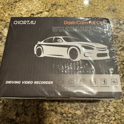 Front and rear Chortau dash cam 3 inch dashboard screen, Full HD, brand new