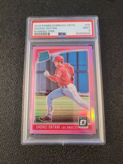 PSA 9 Rc Shohei Ohtani 2018 Donruss Optic Pink Rookie #56 running