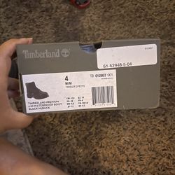 4 Toddler Black Timberland